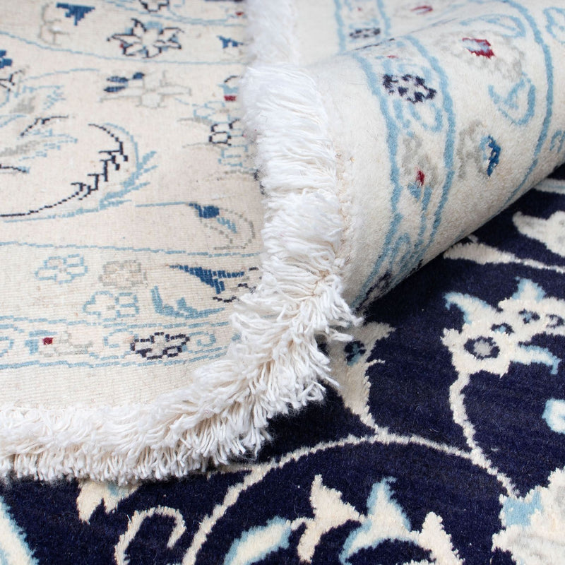 Persisk matta - Nain runt  - 300 x 300 cm - mörkblå