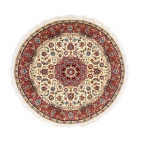 Persisk matta - Tabriz - Royal runt  - 145 x 145 cm - beige