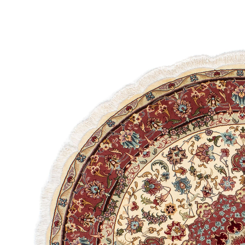 Persisk matta - Tabriz - Royal runt  - 145 x 145 cm - beige