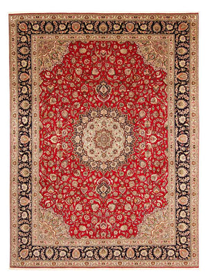 Persisk matta - Tabriz - Royal - 400 x 300 cm - mörkröd