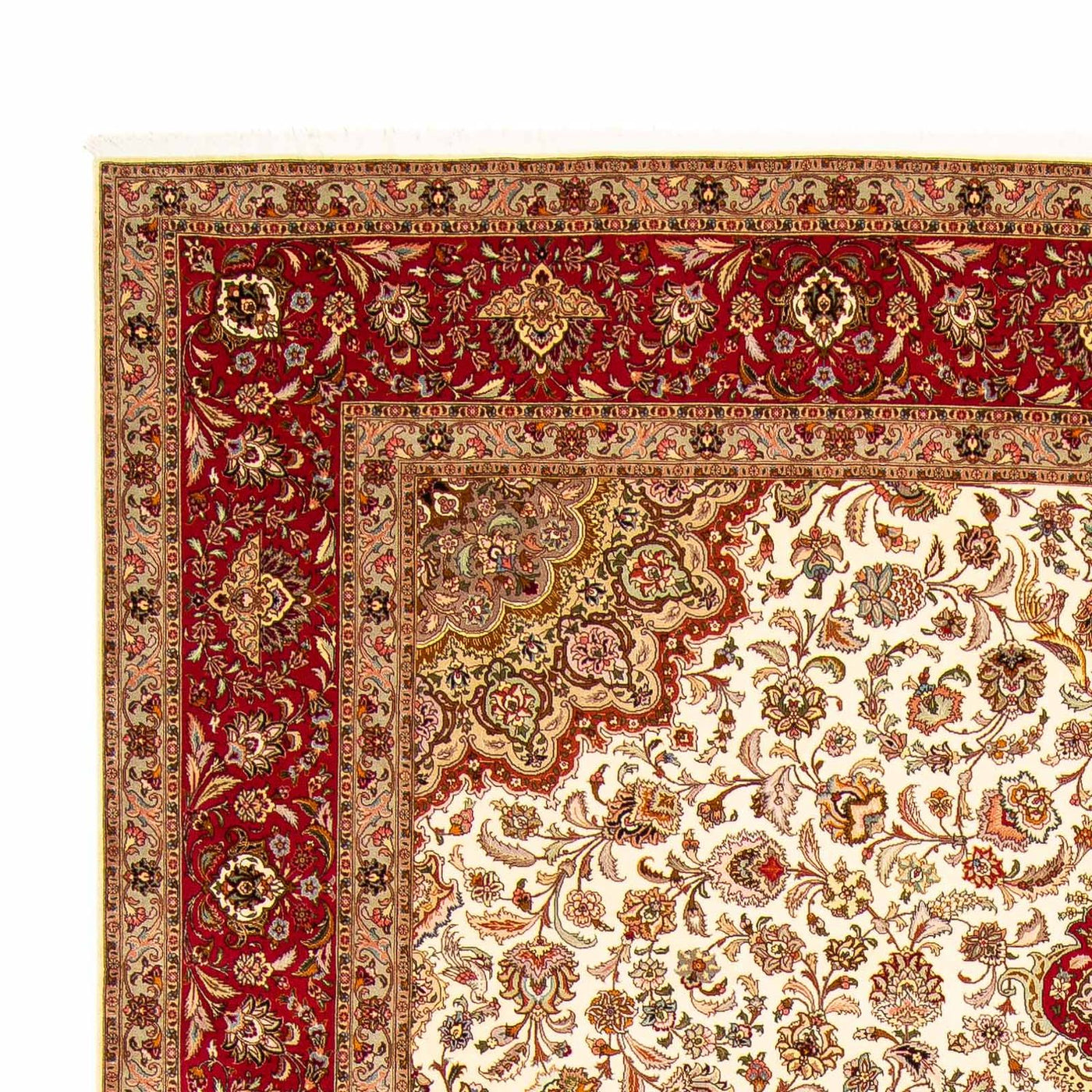 Persisk matta - Tabriz - Royal - 400 x 302 cm - röd