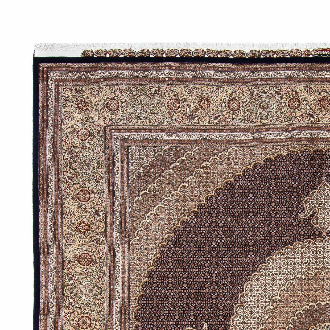 Persisk matta - Tabriz kvadrat  - 310 x 302 cm - mörkbrun