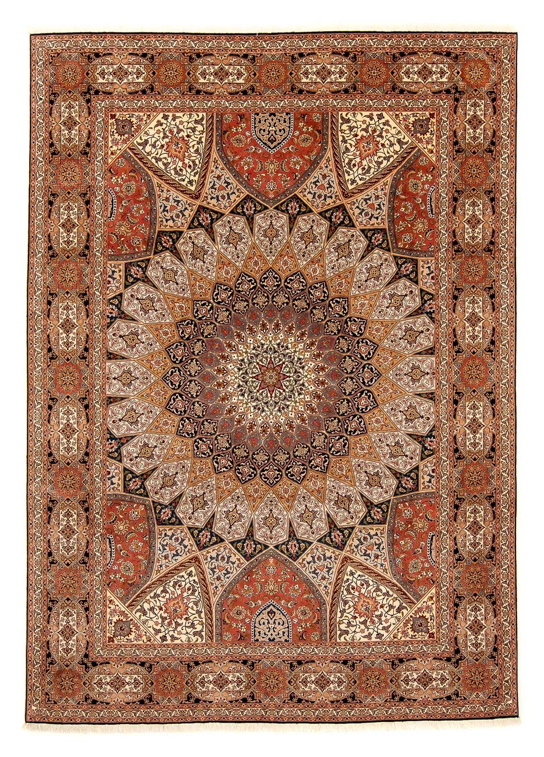 Persisk matta - Tabriz - Royal - 351 x 253 cm - flerfärgad