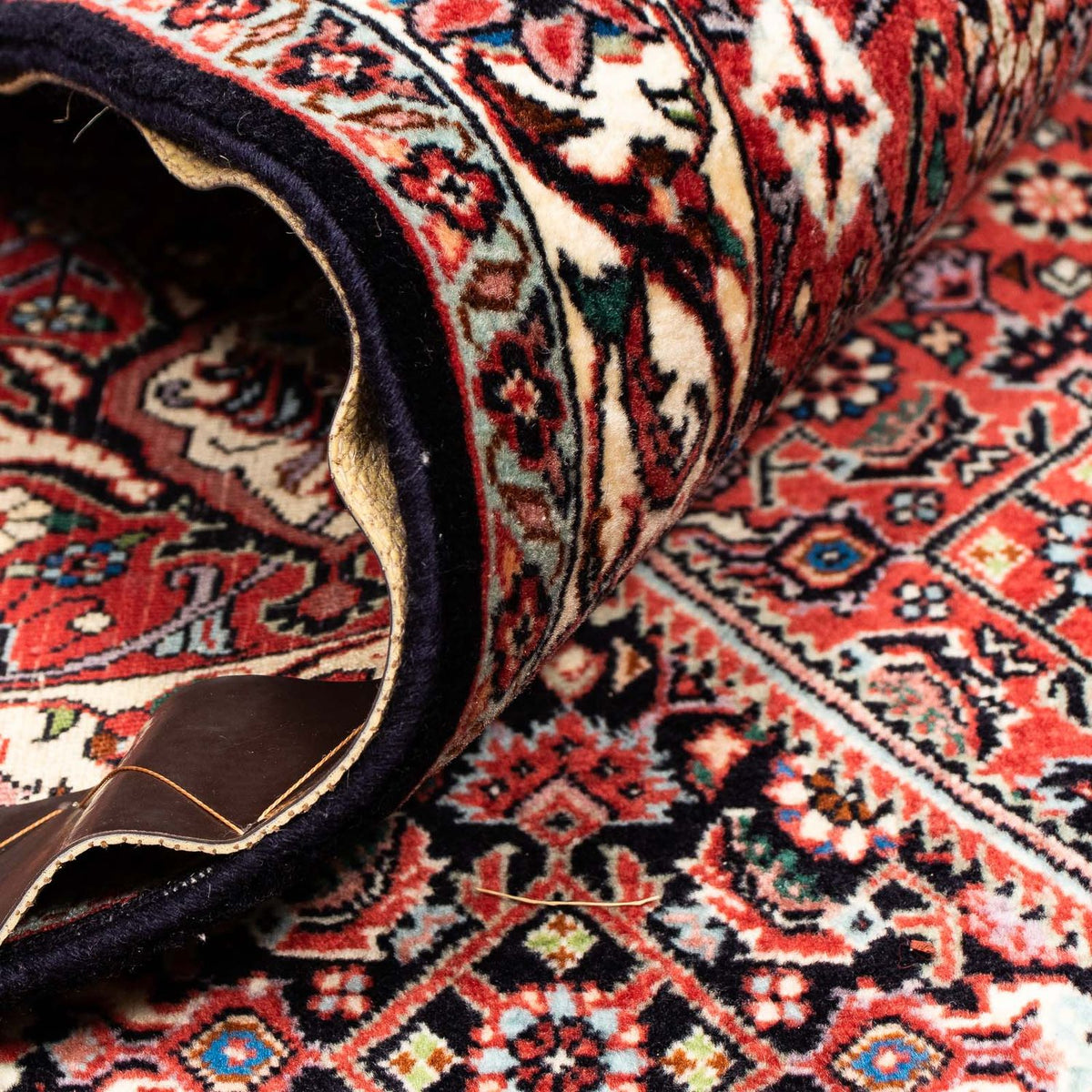 Persisk matta - Bijar - 404 x 298 cm - ljusröd