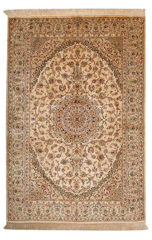 Persisk matta - Ghom - 195 x 131 cm - beige