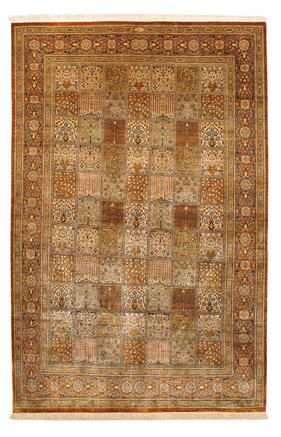 Silk Carpet - Ghom Silk - Premium - 200 x 132 cm - flerfärgad