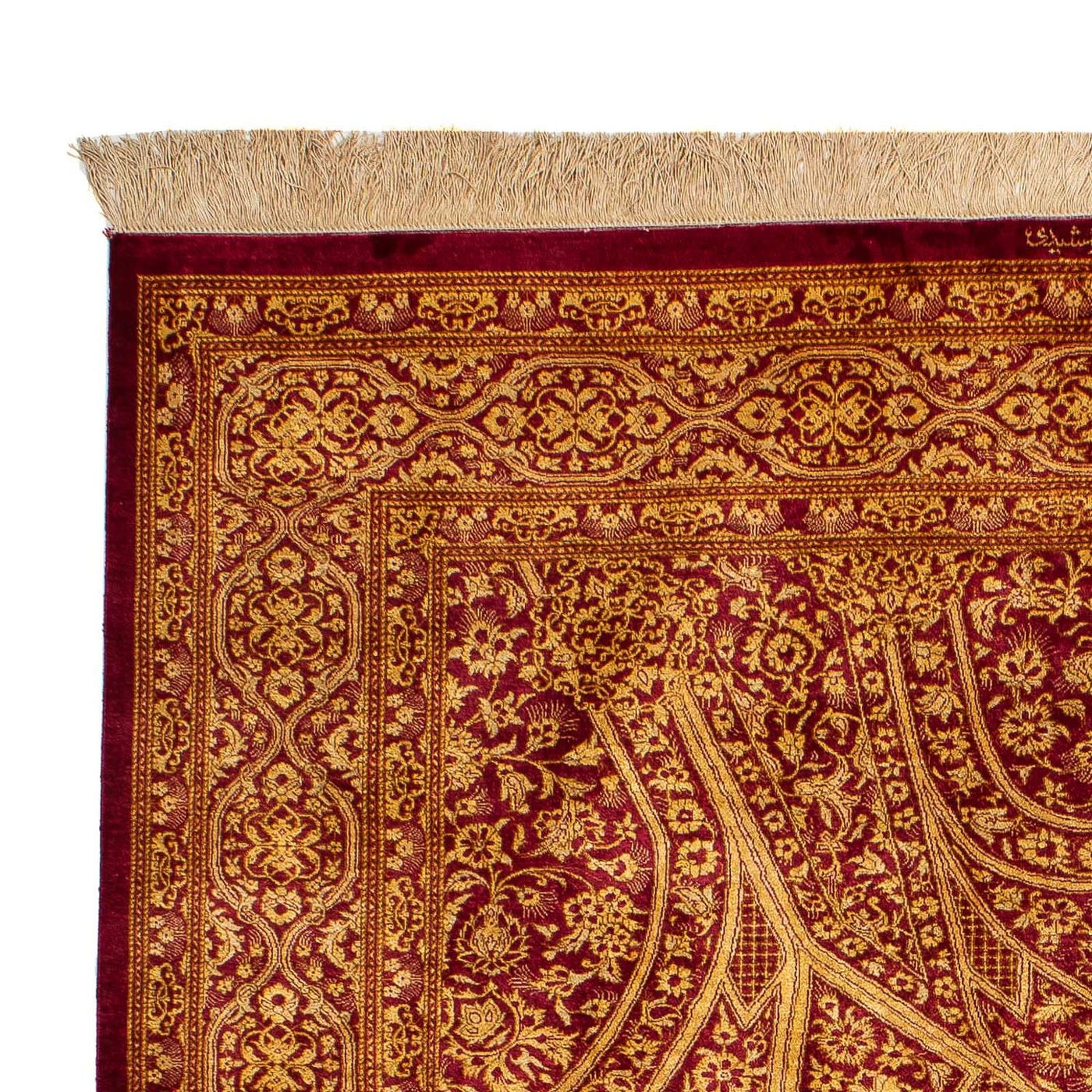 Qom silke Mattan 216x132cm - Persisk matta