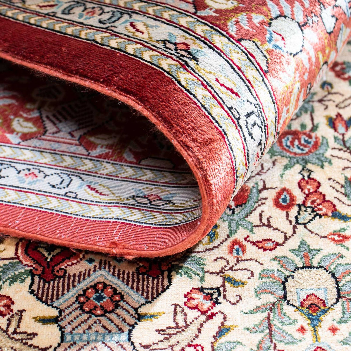 Persisk matta - Ghom - 158 x 107 cm - beige