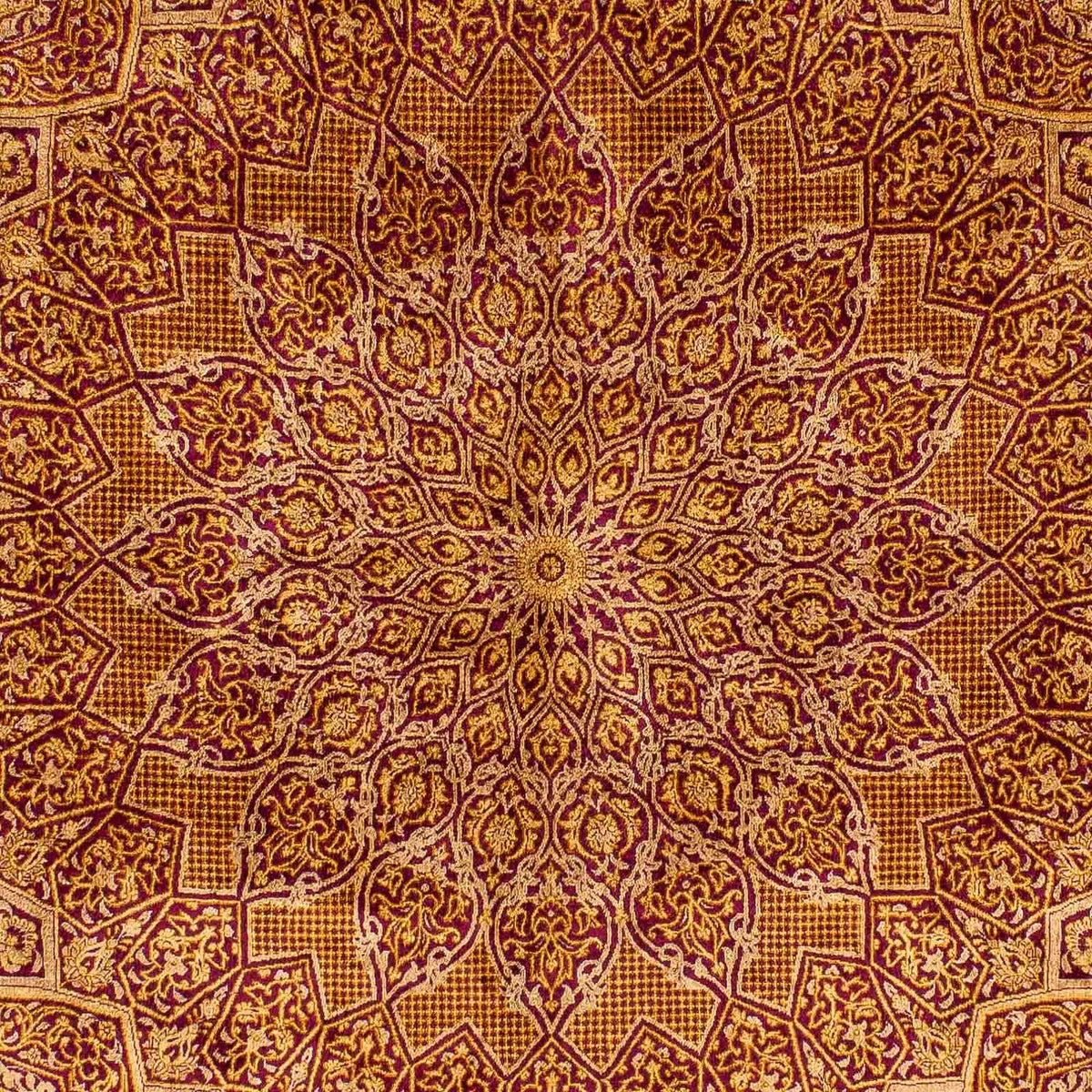 Silk Carpet - Ghom Silk - Premium - 216 x 132 cm - mörkblå