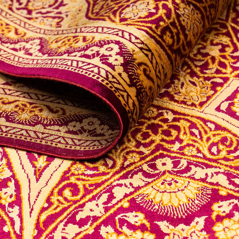 Silk Carpet - Ghom Silk - Premium - 216 x 132 cm - mörkblå