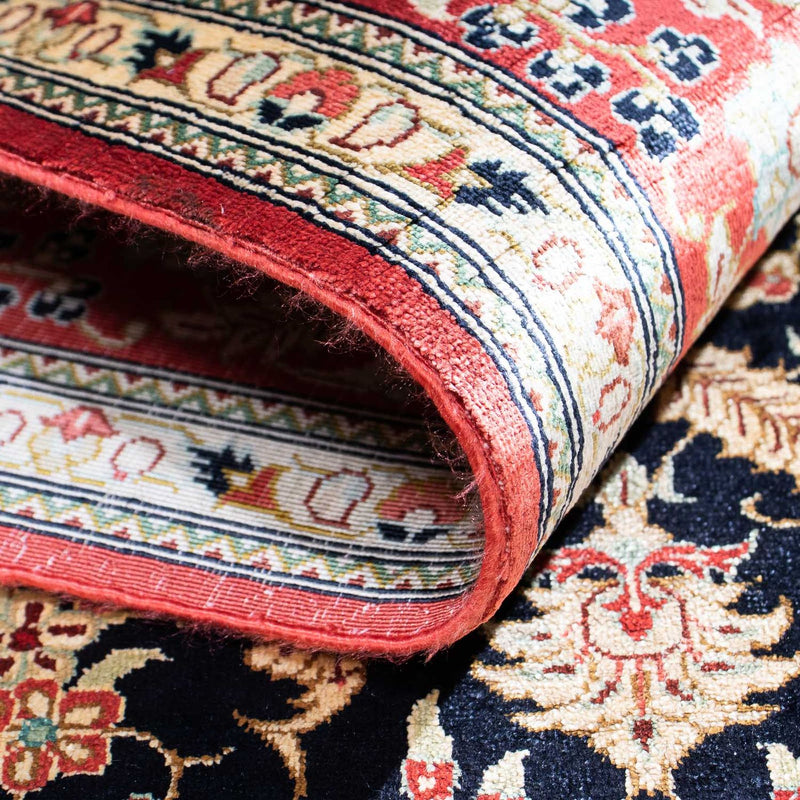 Persisk matta - Ghom - 148 x 98 cm - mörkblå