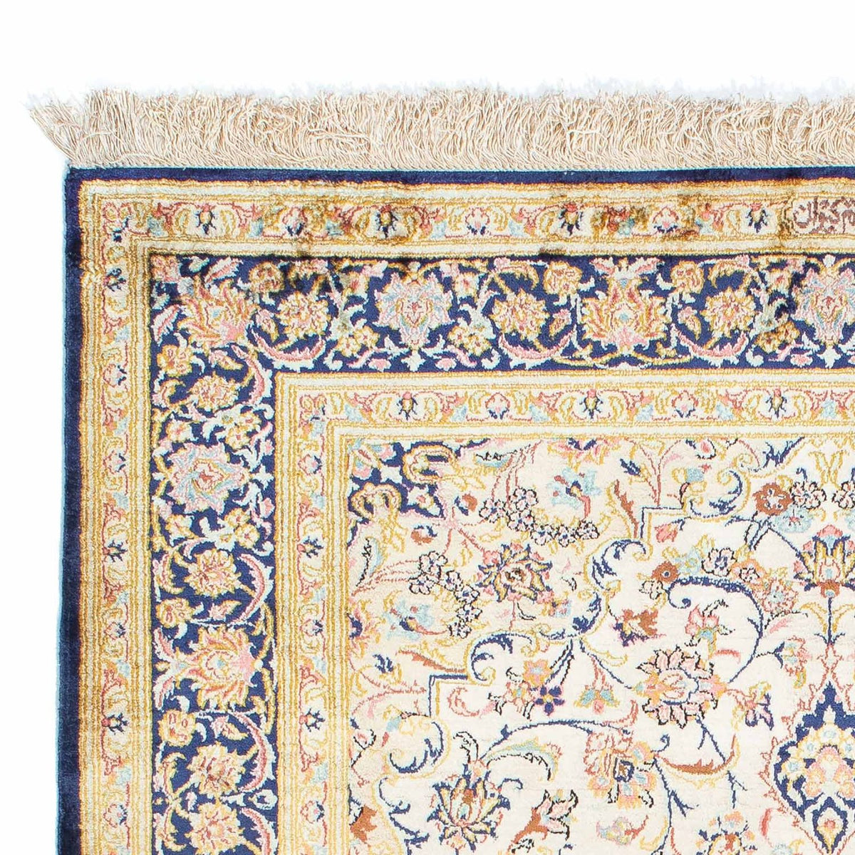 Persisk matta - Ghom - 152 x 102 cm - beige