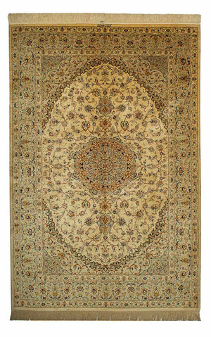 Persisk matta - Ghom - 200 x 133 cm - beige