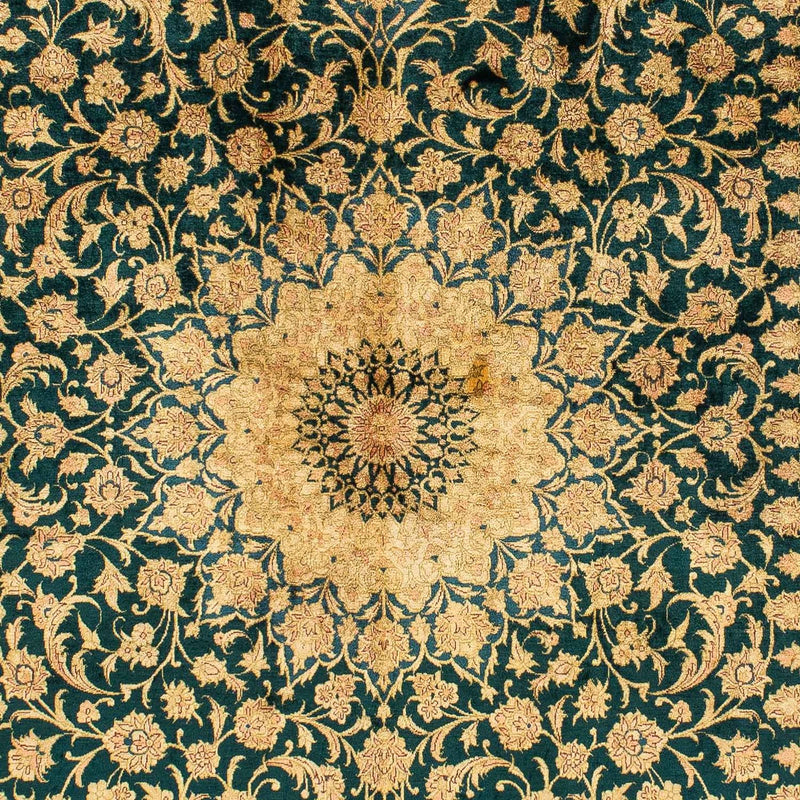 Silk Carpet - Ghom Silk - Premium - 216 x 132 cm - mörkblå