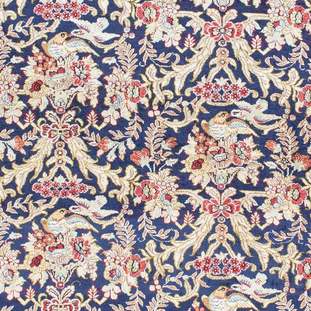 Persisk matta - Ghom - 154 x 103 cm - mörkblå