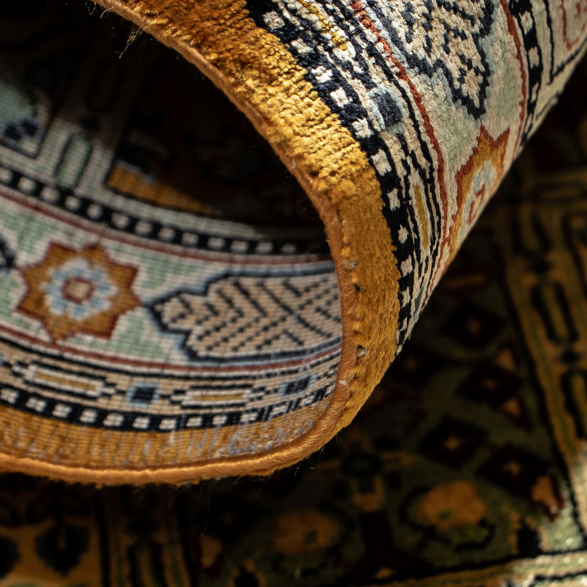 Persisk matta - Ghom - 76 x 50 cm - flerfärgad