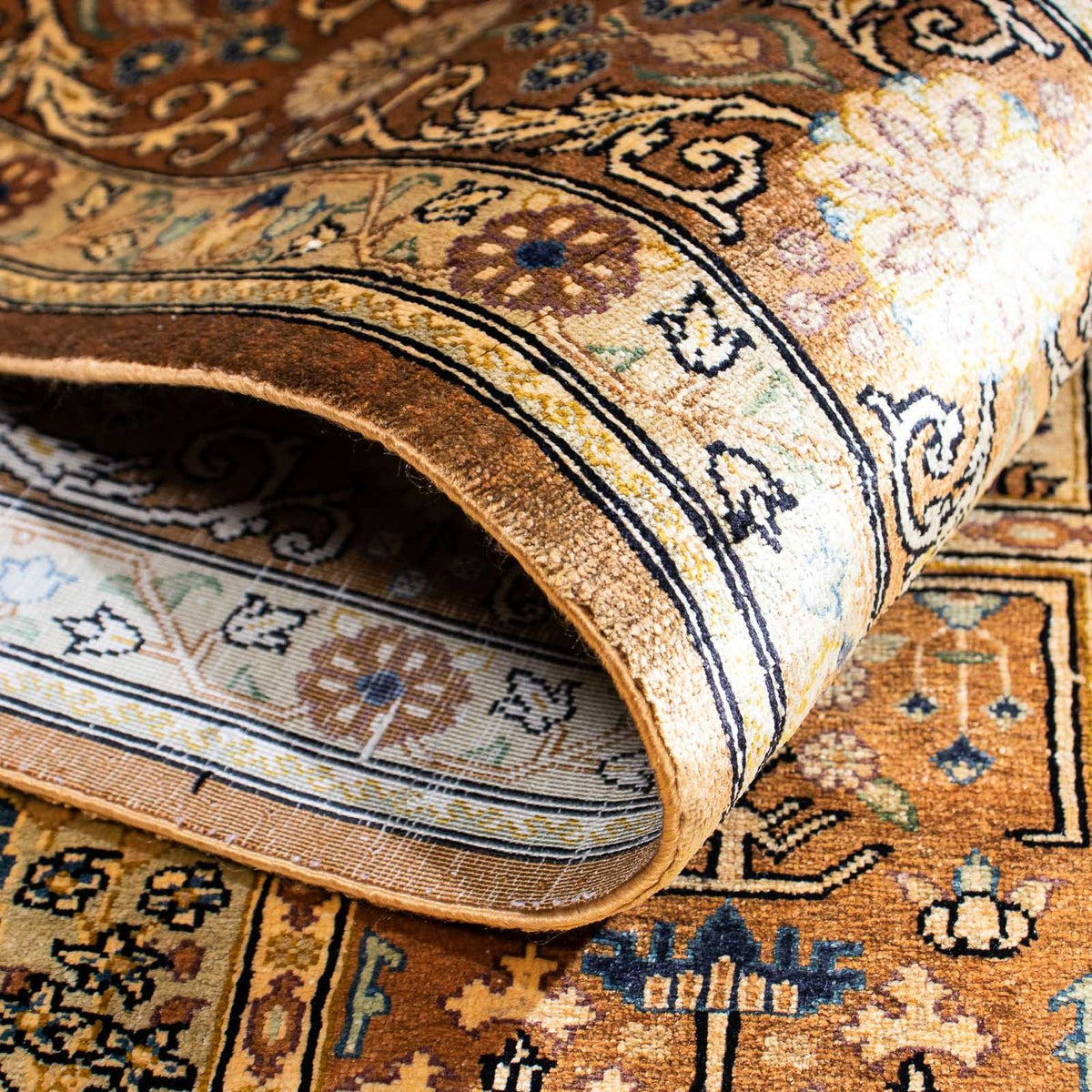 Persisk matta - Ghom - 149 x 96 cm - flerfärgad