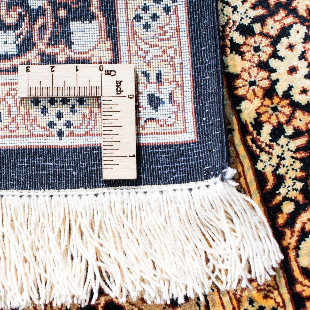 Persisk matta - Ghom - 120 x 76 cm - ljusbrun