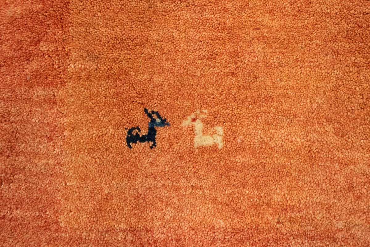 Runner Gabbeh-matta - persisk - 294 x 101 cm - rost