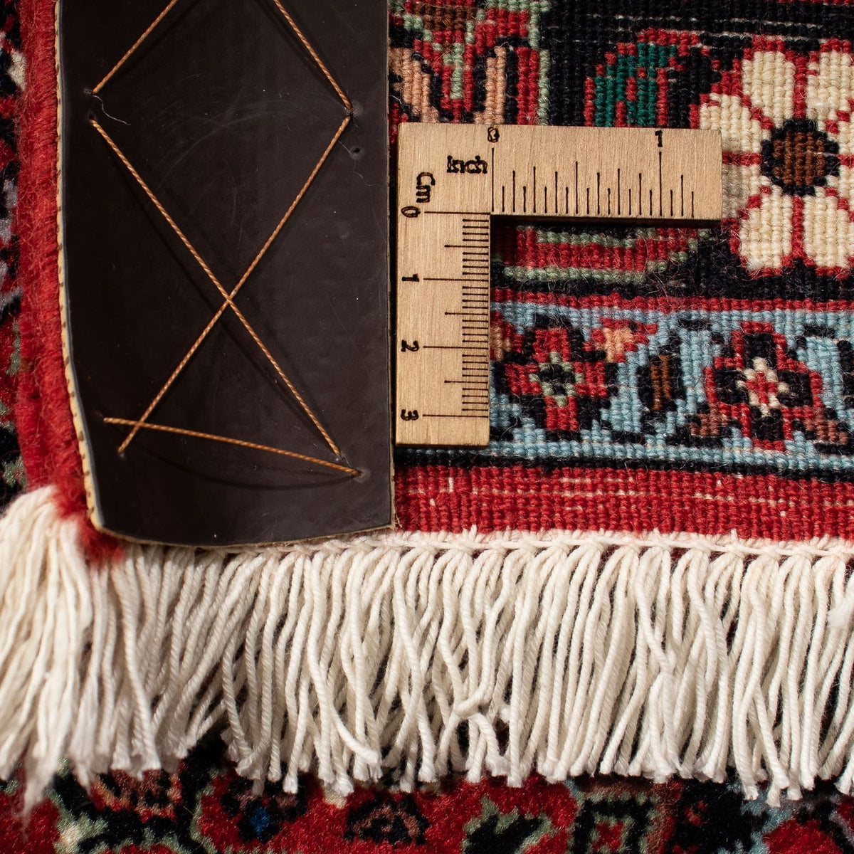 Persisk matta - Bijar - 290 x 203 cm - mörkröd