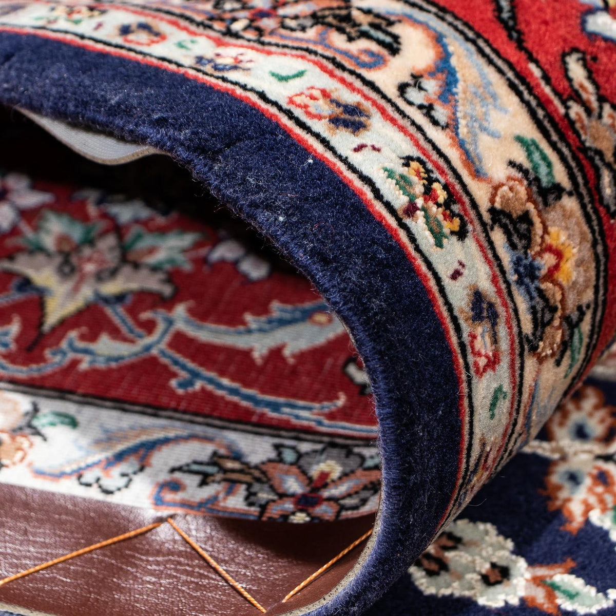 Persisk matta - Tabriz - Royal - 198 x 129 cm - mörkblå