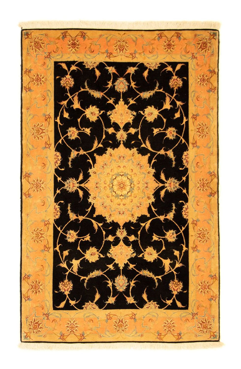 Persisk matta - Tabriz - Royal - 160 x 100 cm - svart