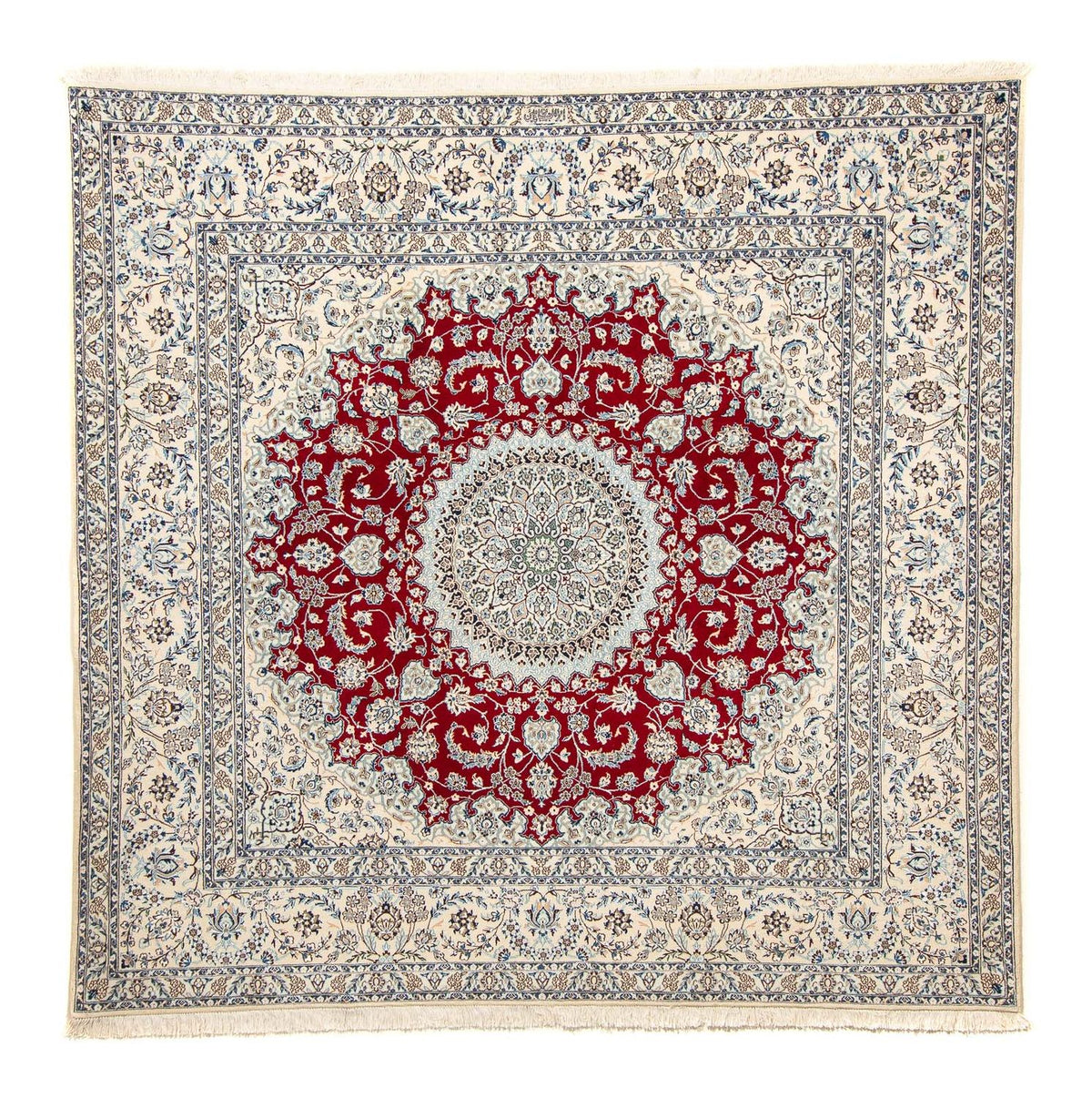 Persisk matta - Nain - Premium kvadrat  - 205 x 197 cm - beige