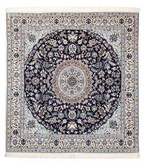 Persisk matta - Nain - Royal kvadrat  - 153 x 146 cm - mörkröd