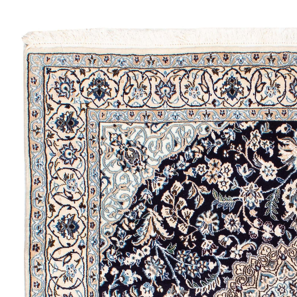 Persisk matta - Nain - Royal kvadrat  - 153 x 146 cm - mörkröd