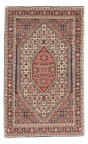 Persisk matta - Bijar - 140 x 88 cm - beige