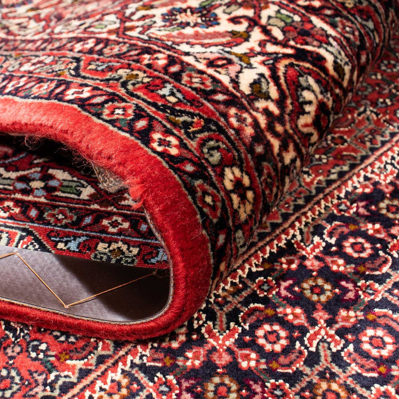 Persisk matta - Bijar - 248 x 171 cm - mörkröd