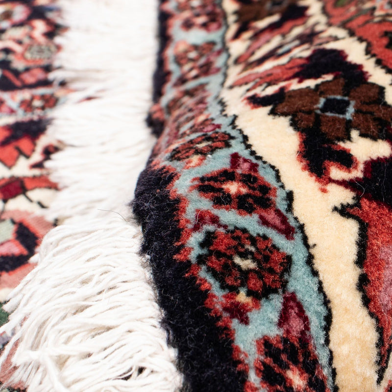 Persisk matta - Bijar runt  - 260 x 260 cm - mörkröd