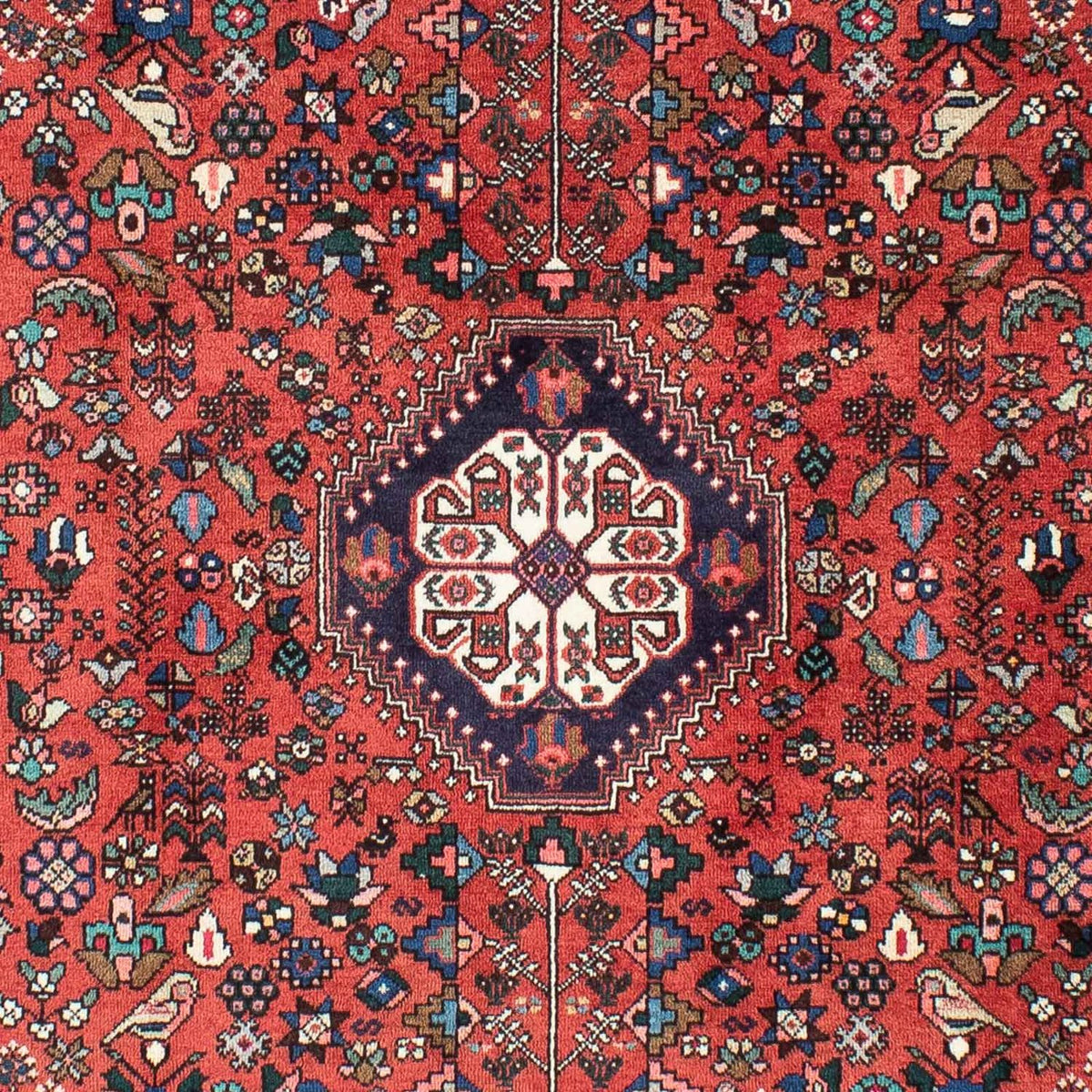 Gabbeh-matta - Kashkuli Persiska - 203 x 153 cm - mörkröd