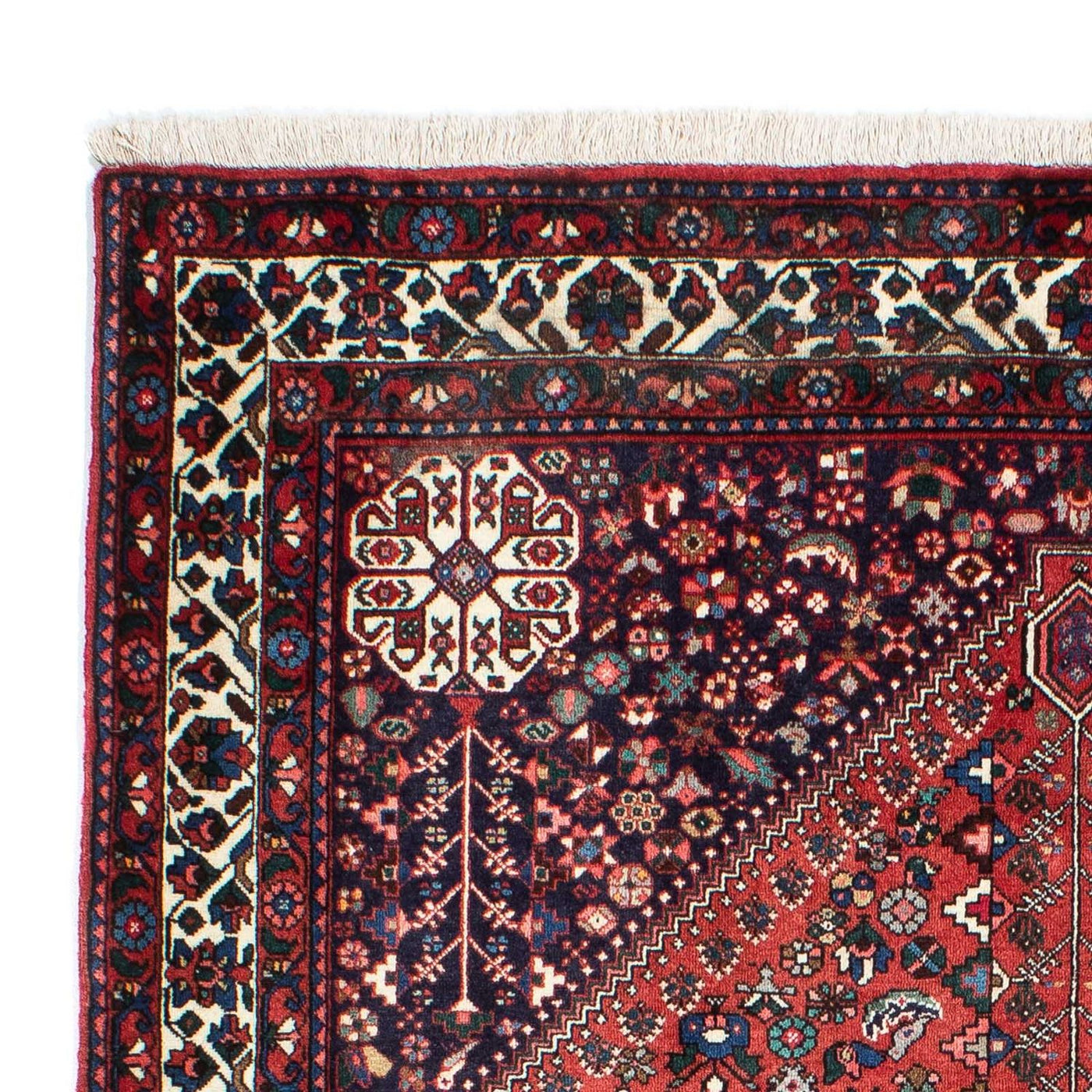 Gabbeh-matta - Kashkuli Persiska - 203 x 153 cm - mörkröd