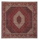 Persisk matta - Bijar kvadrat  - 250 x 250 cm - mörkröd