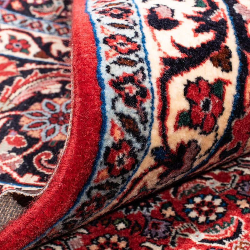 Persisk matta - Bijar kvadrat  - 250 x 250 cm - mörkröd