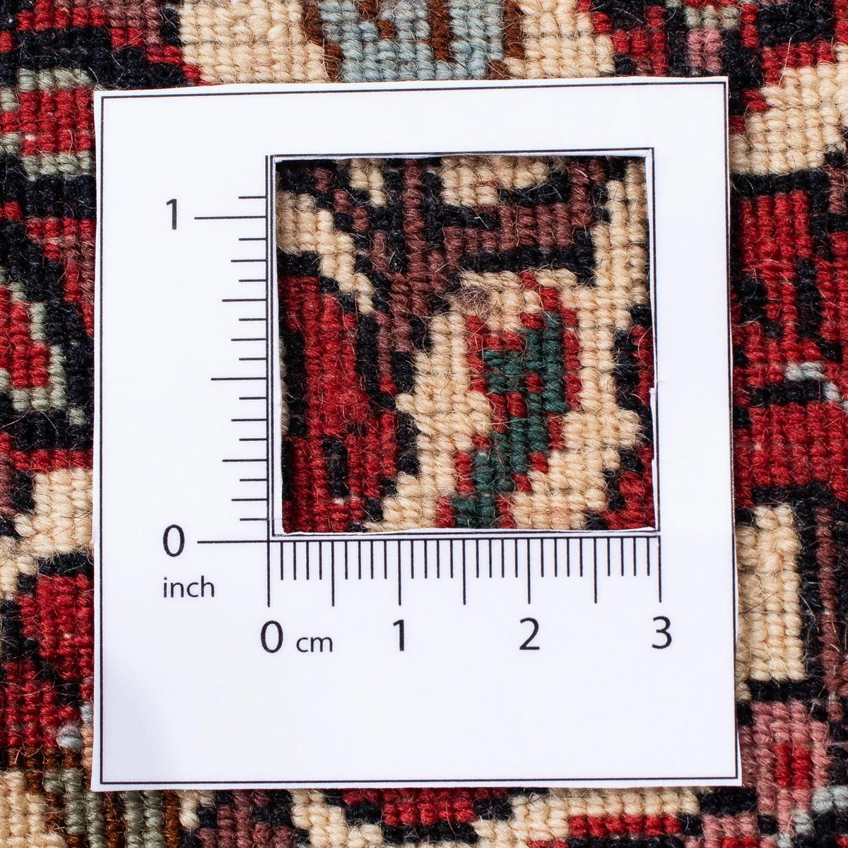 Persisk matta - Bijar - 304 x 251 cm - mörkröd