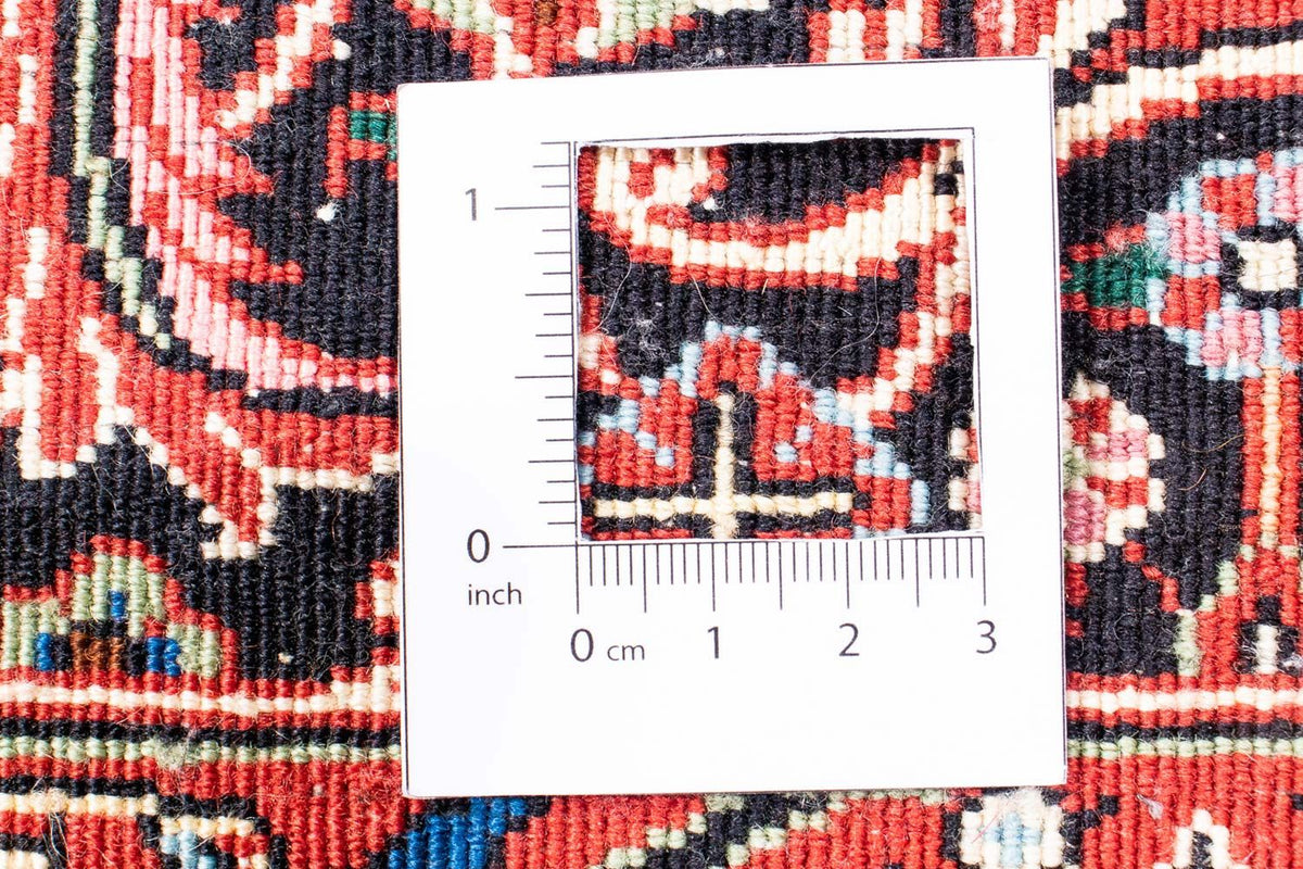 Persisk matta - Bijar - 348 x 252 cm - mörkröd