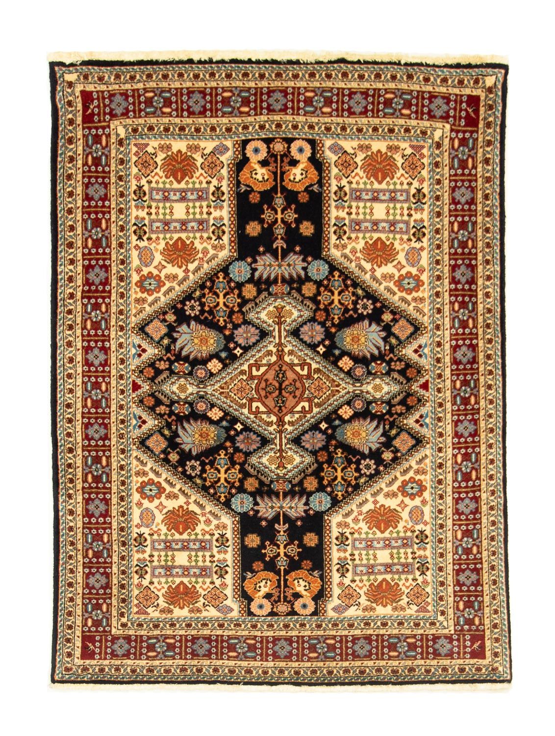 Persisk matta - Nomadic - 138 x 102 cm - svart
