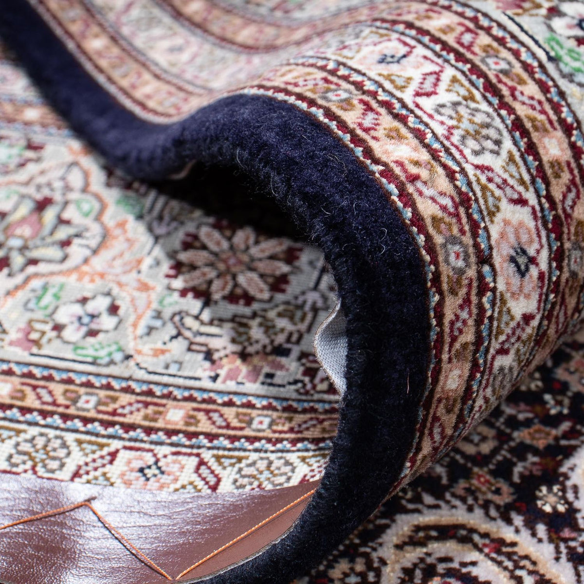 Persisk matta - Tabriz - 213 x 151 cm - mörkblå