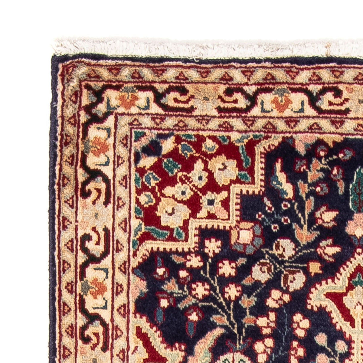 Persisk matta - Tabriz - 134 x 86 cm - mörkblå