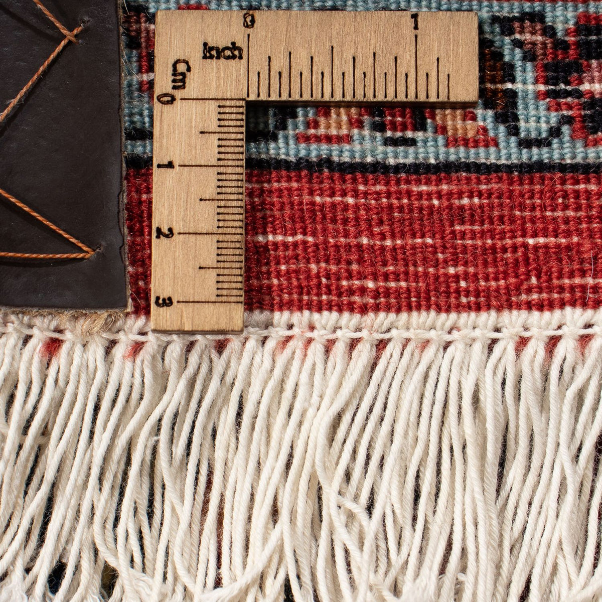 Persisk matta - Bijar - 286 x 202 cm - mörkröd