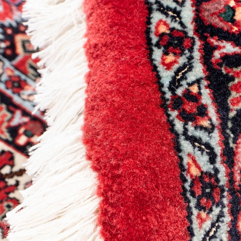 Persisk matta - Bijar runt  - 150 x 150 cm - mörkröd