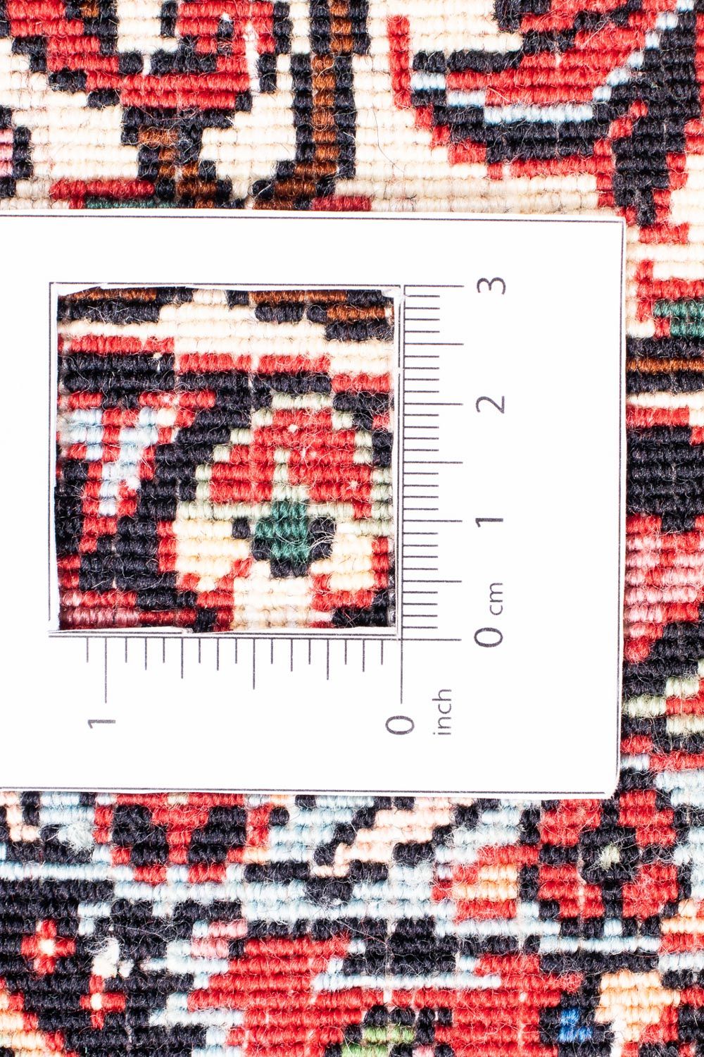 Persisk matta - Bijar runt  - 150 x 150 cm - mörkröd