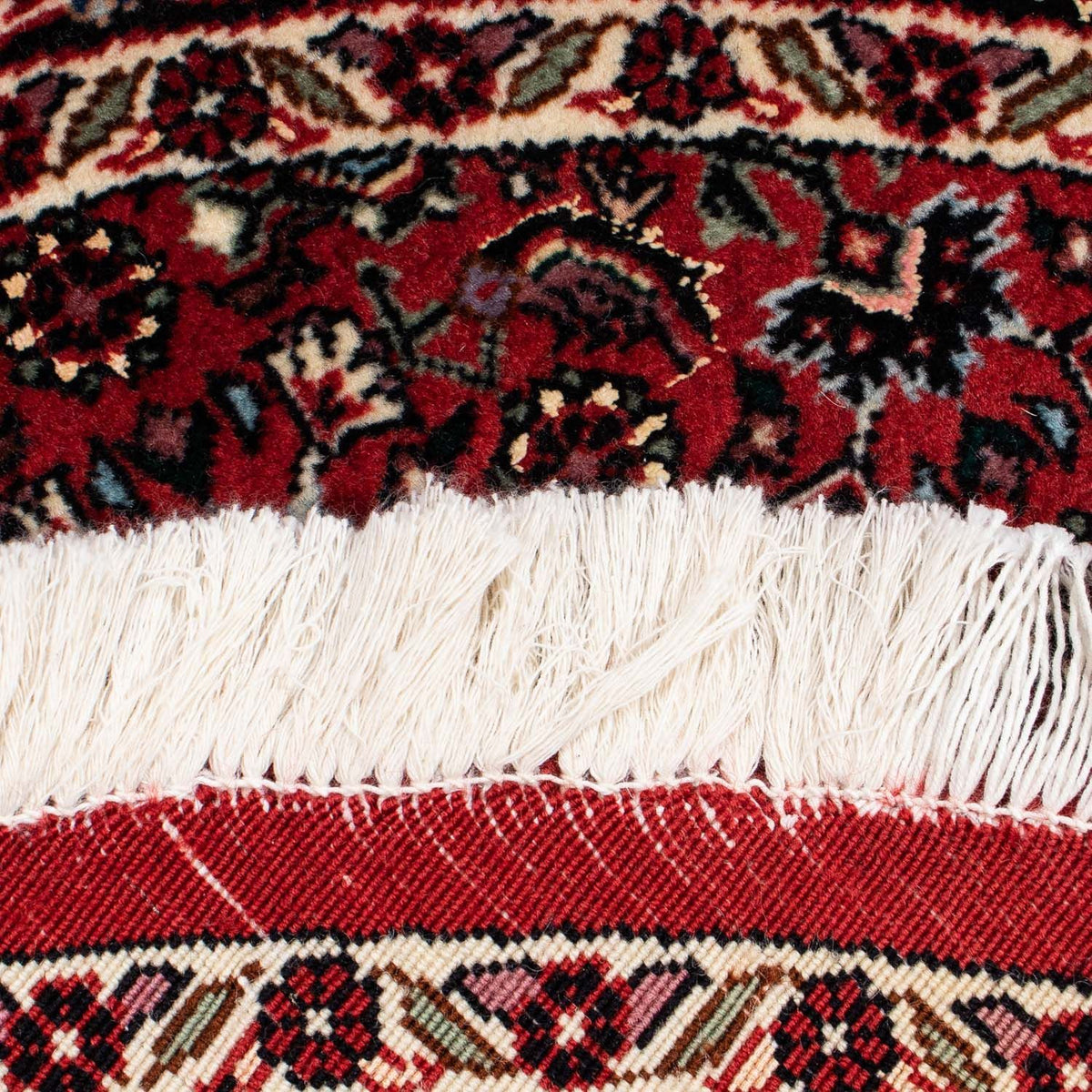 Persisk matta - Bijar runt  - 105 x 105 cm - mörkröd