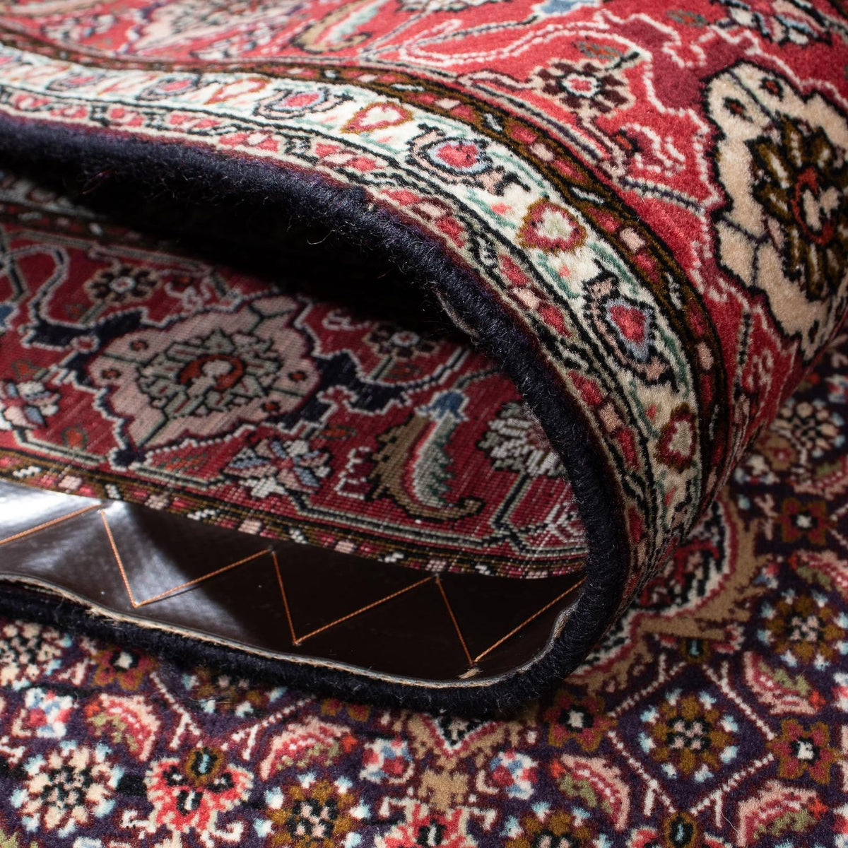 Persisk matta - Tabriz - 208 x 146 cm - mörkblå