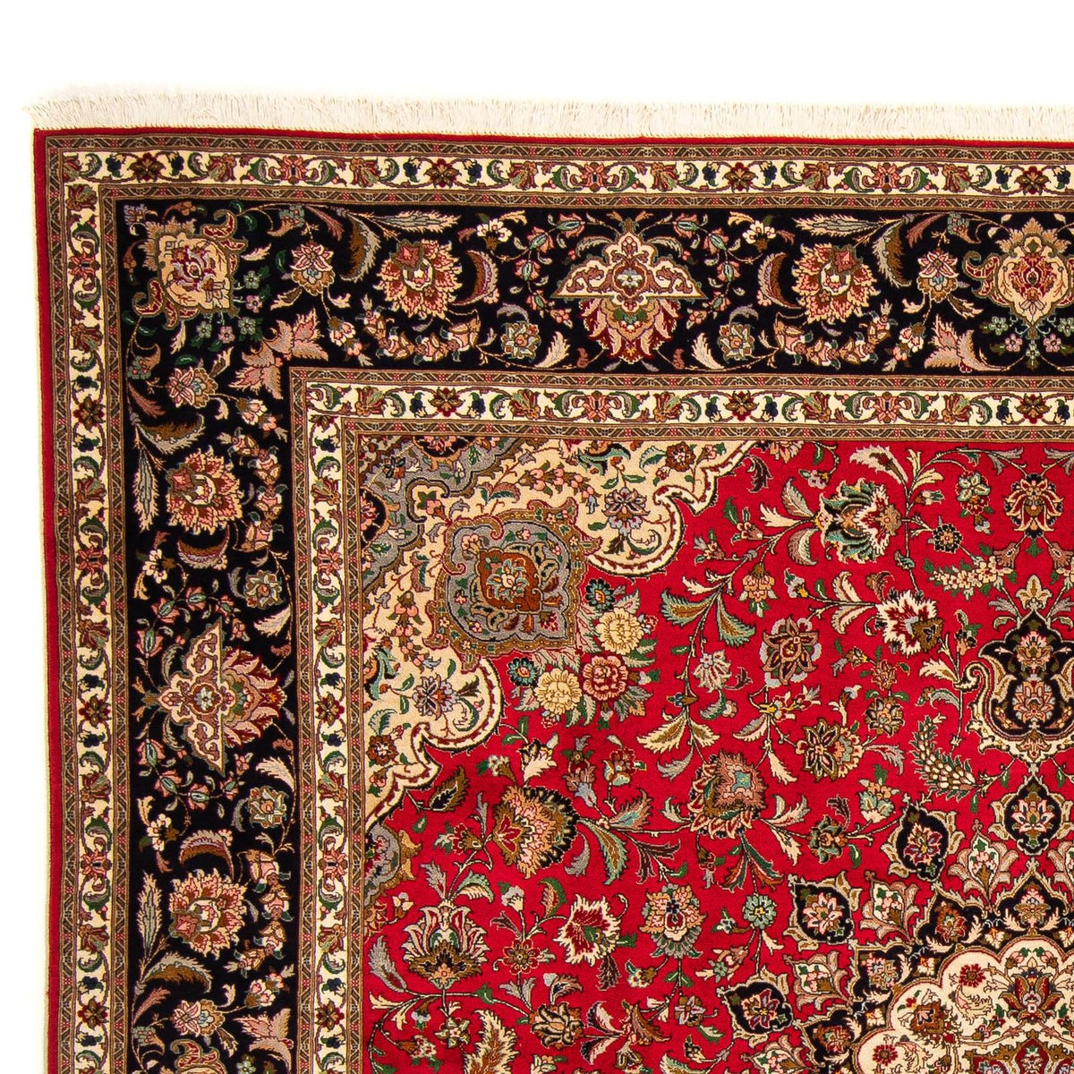 Persisk matta - Tabriz - Royal kvadrat  - 251 x 251 cm - röd