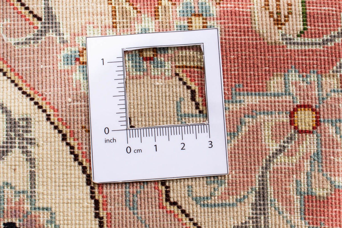 Persisk matta - Tabriz - Royal runt  - 150 x 150 cm - beige