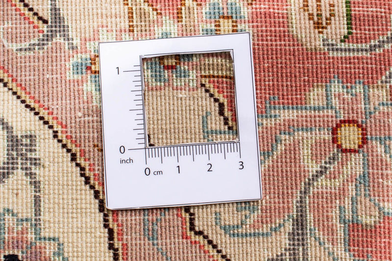 Persisk matta - Tabriz - Royal runt  - 150 x 150 cm - beige