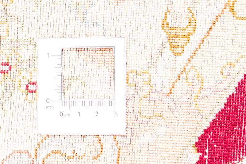 Persisk matta - Tabriz - Royal runt  - 150 x 150 cm - mörkröd